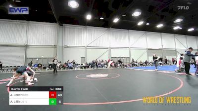 110 lbs Quarterfinal - Jadyn Roller, OK Supergirls Black vs Amanda Lillie, Untouchables Girls Teal