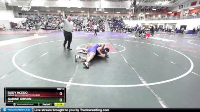 285 lbs Champ. Round 1 - Rudy Ncedo, Indian Hill Community College vs Garine Gibson, Avila