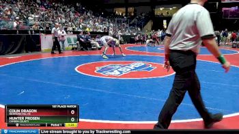 7A-120 lbs 1st Place Match - Hunter Prosen, Camden County vs Colin Dragon, Richmond Hill HS