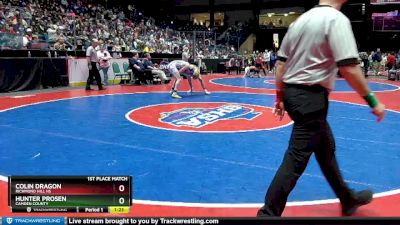 7A-120 lbs 1st Place Match - Hunter Prosen, Camden County vs Colin Dragon, Richmond Hill HS