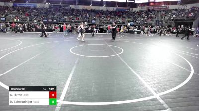 125 lbs Round Of 32 - Rylan Hilton, Ubasa Wrestling Academy vs Kaine Schwaninger, Rogue Warrior Wrestling