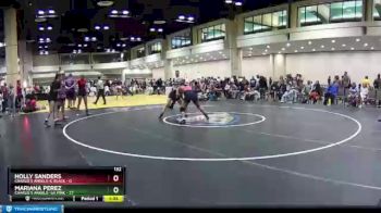 132 lbs Round 8 (10 Team) - Holly Sanders, Charlie`s Angels-IL Black vs Mariana Perez, Charlie`s Angels- GA Pink