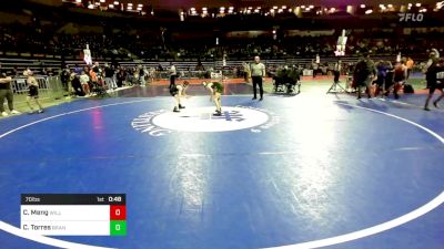 70 lbs Consi Of 16 #2 - Carter Meng, Williamstown Braves vs Cooper Torres, Branchville