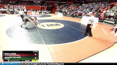 1A 165 lbs Quarterfinal - Ryan Lower, Taylor Ridge (Rockridge) vs Bowden Delaney, Tremont