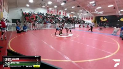 101 lbs Quarterfinal - Megan Valdez, San Jacinto vs Maria Fuentes, El Toro