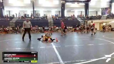 80 lbs Round 2 (8 Team) - Brycen Frey, Mat Rats vs Maverik Wilson, West Virginia Wild