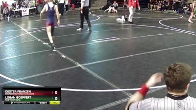 112 lbs Cons. Round 5 - Logan Goepfert, Nebraska Boyz vs Dexter Franzen, Broken Bow Wrestling Club