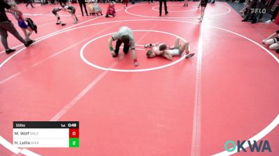 55 lbs Rr Rnd 1 - Mackinley Wolf, Wolfpak Wrestling vs Hanna Lollis, Sperry Wrestling Club