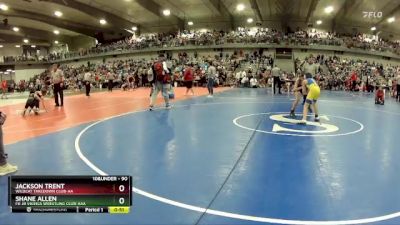 90 lbs Cons. Round 2 - Shane Allen, FH Jr Vikings Wrestling Club-AAA vs Jackson Trent, Wildcat Takedown Club-AA 