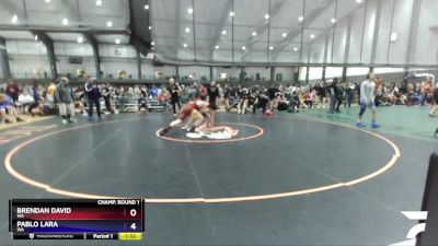 190 lbs Champ. Round 1 - Brendan David, WA vs Pablo Lara, WA