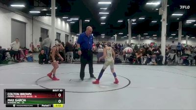 72 lbs Round 6 (10 Team) - Max Garcia, Rangers WC vs Colton Brown, Finger Lakes Elite White