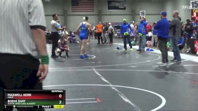 135 lbs Semifinal - Maxwell Kerr, Maize vs Bodhi Shay, SlyFox Wrestling Academy