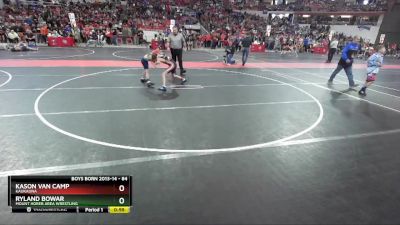 84 lbs Champ. Round 1 - Kason Van Camp, Kaukauna vs Ryland Bowar, Mount Horeb Area Wrestling