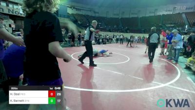 85 lbs Rr Rnd 2 - Harper Deal, Piedmont vs Kamden Barnett, Bristow Youth Wrestling