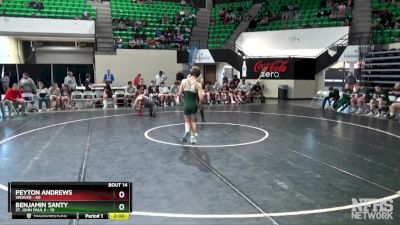 115 lbs Semifinals (16 Team) - Benjamin Santy, St. John Paul II vs Peyton Andrews, Weaver