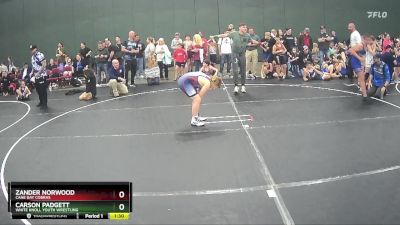 107/115 Round 2 - Zander Norwood, Cane Bay Cobras vs Carson Padgett, White Knoll Youth Wrestling