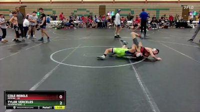 92 lbs Finals (2 Team) - Tyler Verceles, Headhunters vs Cole Rebels, M2TCNJ