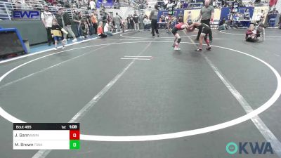 64 lbs Final - Judson Gann, Barnsdall Youth Wrestling vs Mattheus Brown, Tonkawa Takedown Club