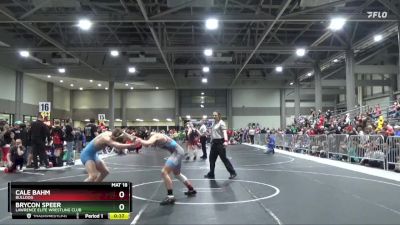 155 lbs Cons. Round 1 - Cale Bahm, Bulldog vs Brycon Speer, Lawrence Elite Wrestling Club