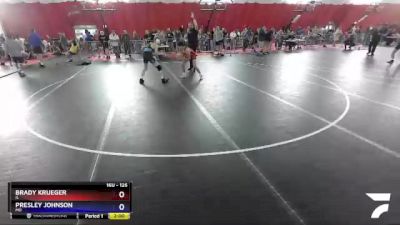 126 lbs Cons. Round 2 - Brady Krueger, IL vs Presley Johnson, MO