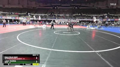 157 lbs Quarters & Wb (16 Team) - Malcolm Roy, Delaware Military Academy vs Liam Thoma, Ridge