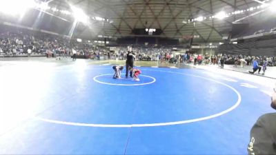 49 lbs Champ. Round 1 - DeAndre Romero, Victory Wrestling-Central WA vs Brantley Druffel, Lionheart Wrestling Club