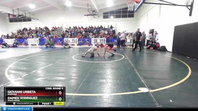 126 lbs Cons. Round 5 - Daimen Rodriguez, Atascadero vs Giovanni Urbieta, Hanford