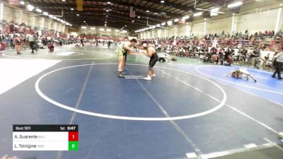 285 lbs Round Of 16 - Angelo Guarente, Bulldog Wrestling vs Leander Tsinigine, Independent