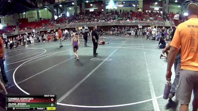 73 lbs Champ. Round 1 - Olivia Jessen, Battle Creek Brave Elite vs Cambria Kopetzky, Gretna Youth Wrestling