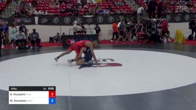 48 kg Cons 16 #1 - Adam Husseini, NOVA Wrestling Club vs Michael Kowalski, Sanderson Wrestling Academy