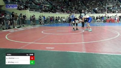 113 lbs Consi Of 64 #2 - Graden Sheiber, Newkirk vs Isaac Whitley, Southmoore SaberCats Wrestling