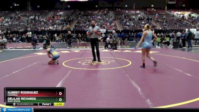 120 lbs Champ. Round 1 - Aubrey Rodriguez, Caldwell vs Delilah Richards, Bend Senior