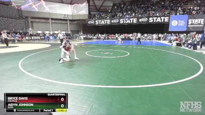 1A 113 lbs Quarterfinal - Aidyn Johnson, Elma vs Bryce Davis, Colville