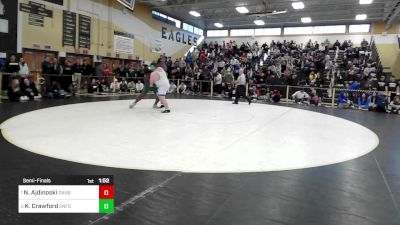 285 lbs Semifinal - Nuh Ajdinoski, Danbury vs Keonta Crawford, Enfield