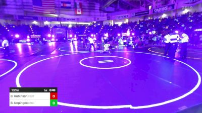 132 lbs Consi Of 16 #1 - Braxton Robinson, Golden Eagles vs Blaze Unpingco, Canon City