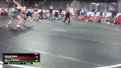 W 180 lbs Round 1 (3 Team) - Bella Porcelli, Iowa vs Taylor Knox, Colorado