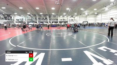 64 lbs Round Of 32 - Hailey Farrar, Westerly vs Daxton Solivan, Agogee WC