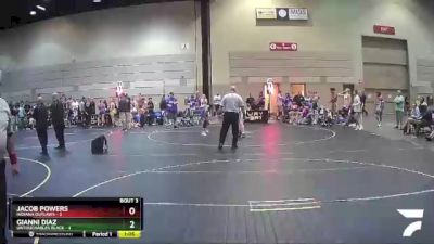 100 lbs Round 1 (6 Team) - Jacob Powers, Indiana Outlaws vs Gianni Diaz, Untouchables Black