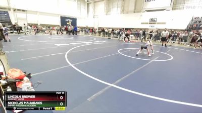 66 lbs Semifinal - Nicholas Maliarakis, Empire Wrestling Academy vs Lincoln Brower, Club Not Listed