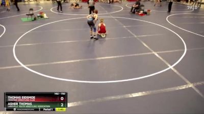 110 lbs Quarterfinal - Thomas Eidsmoe, Frontier Wrestling Club vs Asher Thomas, Lakeville Youth Wrestling Association