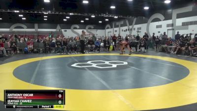 119 lbs Round 1 (8 Team) - Izayiah Chavez, POWA (CO) vs Anthony Oscar, Team Ohio (OH)