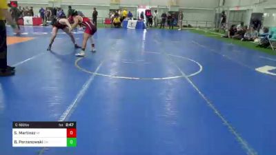 C-160 lbs Semifinal - Sebastian Martinez, MI vs Brody Perzanowski, OH