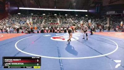 4A-152 lbs Quarterfinal - Layne Warburton, South vs Porter Merritt, Star Valley