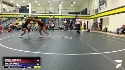 148 lbs Round 3 (3 Team) - Janaja Banks, Bison Takedown Club vs Janiya Johnson, Mayhem WC