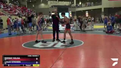 120 lbs Cons. Round 2 - Dominic Molina, NE vs Logan Edwards, NE