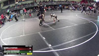 58 lbs Semifinal - Isabella Mafnas, 2TG vs Aaliyah Dominguez, Scottsbluff Wrestling Club