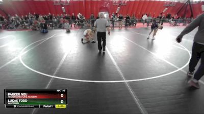 120 lbs Champ. Round 1 - Parker Neu, Askren Wrestling Academy vs Lukas Todd, Wisconsin