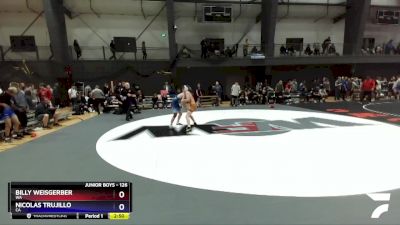 126 lbs Champ. Round 1 - Billy Weisgerber, WA vs Nicolas Trujillo, CA