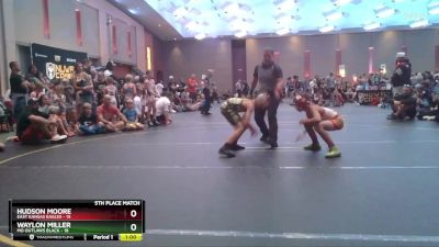 75 lbs Finals (8 Team) - Waylon Miller, MO Outlaws Black vs Hudson Moore, East Kansas Eagles