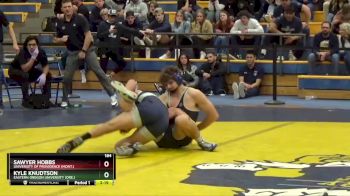 184 lbs 1st Place Match - Sawyer Hobbs, University Of Providence (Mont.) vs Kyle Knudtson, Eastern Oregon University (Ore.)